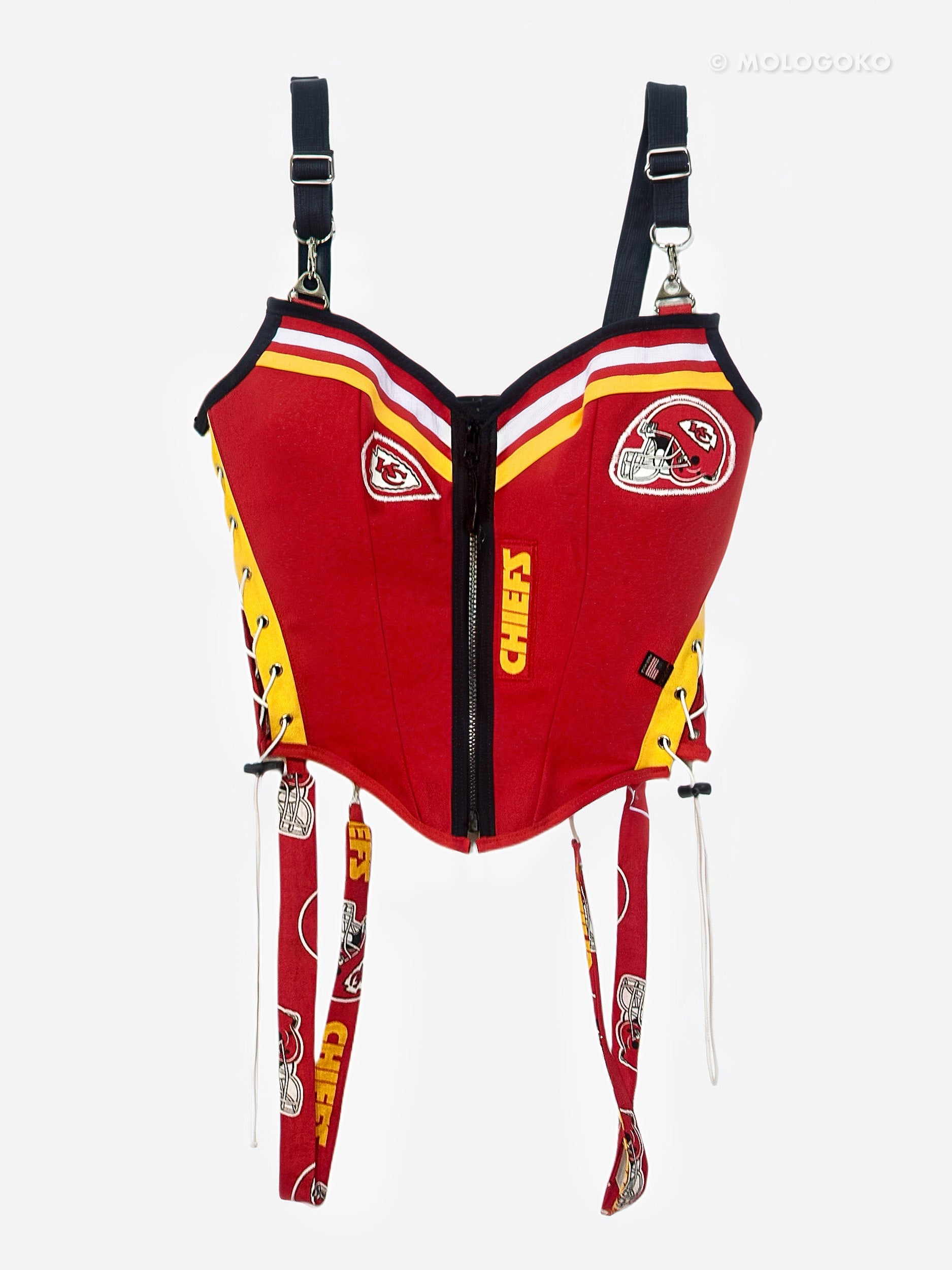 NFL Kansas City CHIEFS Football Team Custom Corset Top