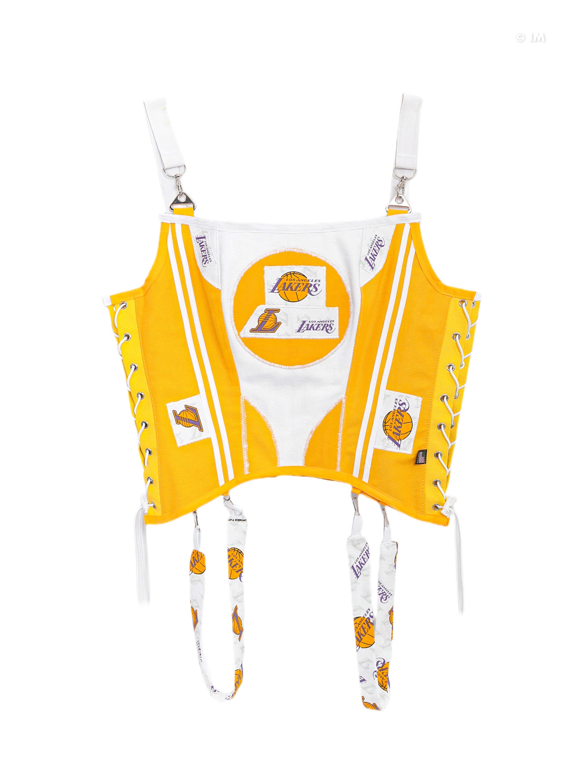 Los Angeles Lakers Basketball Team Corset Bustier Top