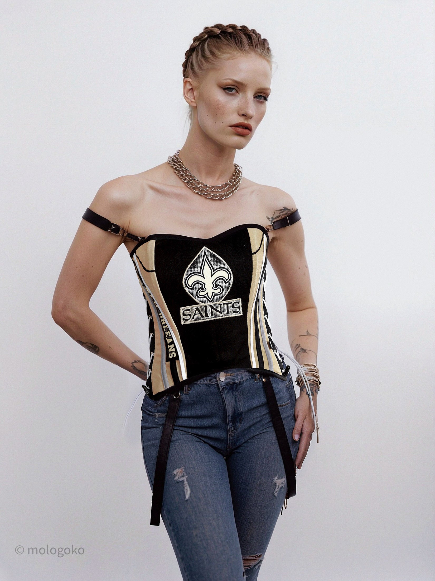 New Orleans SAINTS Corset Bustier - Limited Edition Team Apparel
