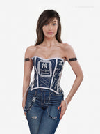 New York Yankees Baseball Team Corset Top - Mologoko Couture