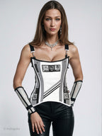 Los Angeles Kings Hockey Team Corset Bustier - Mologoko Couture