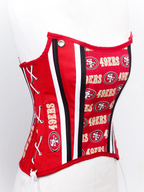 San Francisco 49-ers Football Team Corset Bustier Top