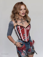 The University of Alabama Crimson Corset Top - Mologoko Couture