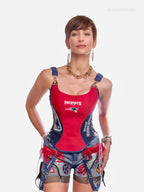 New England Patriots Football Team Corset Top
