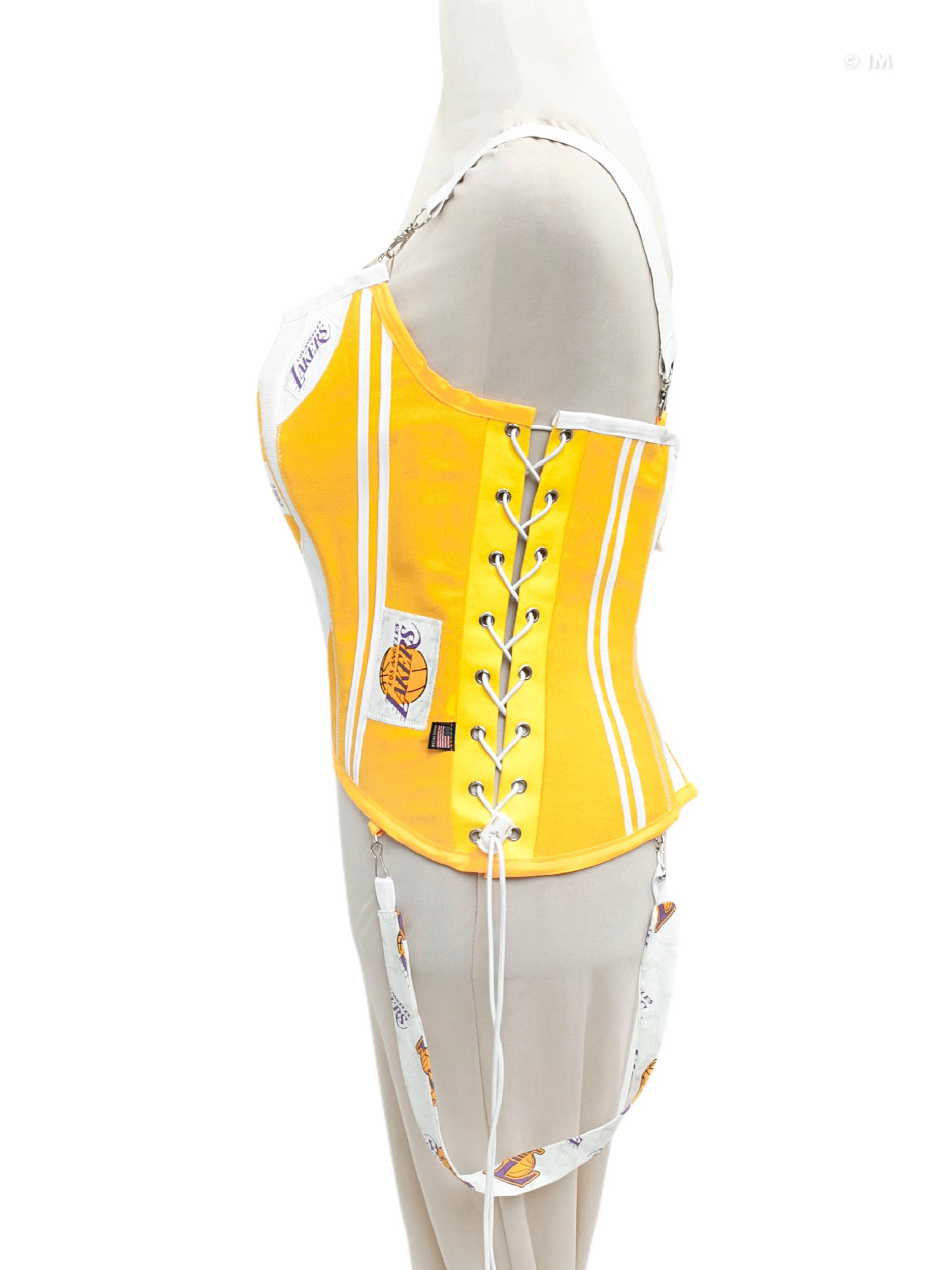 Los Angeles Lakers Basketball Team Corset Bustier Top