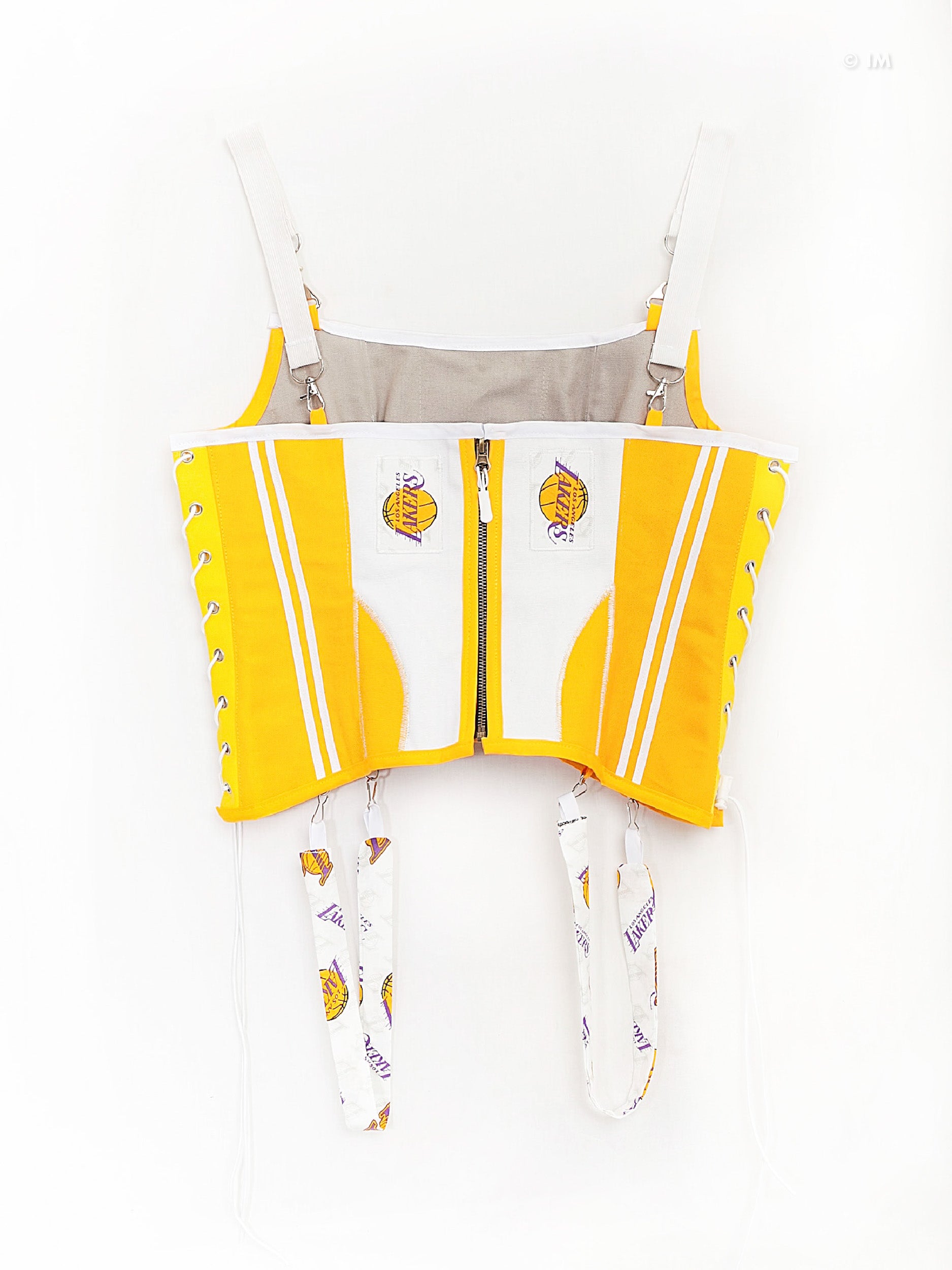 Los Angeles Lakers Basketball Team Corset Bustier Top