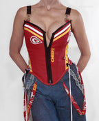 NFL Kansas City CHIEFS Football Team Custom Corset Top