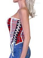 Washington Capitals Hockey Team Corset Bustier Top - Mologoko Couture