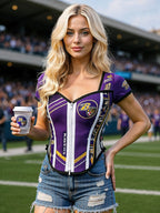 American Football Baltimore Ravens Football Team Corset