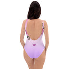 AFA Royal Blue Flower Garden One-Piece Swimsuit