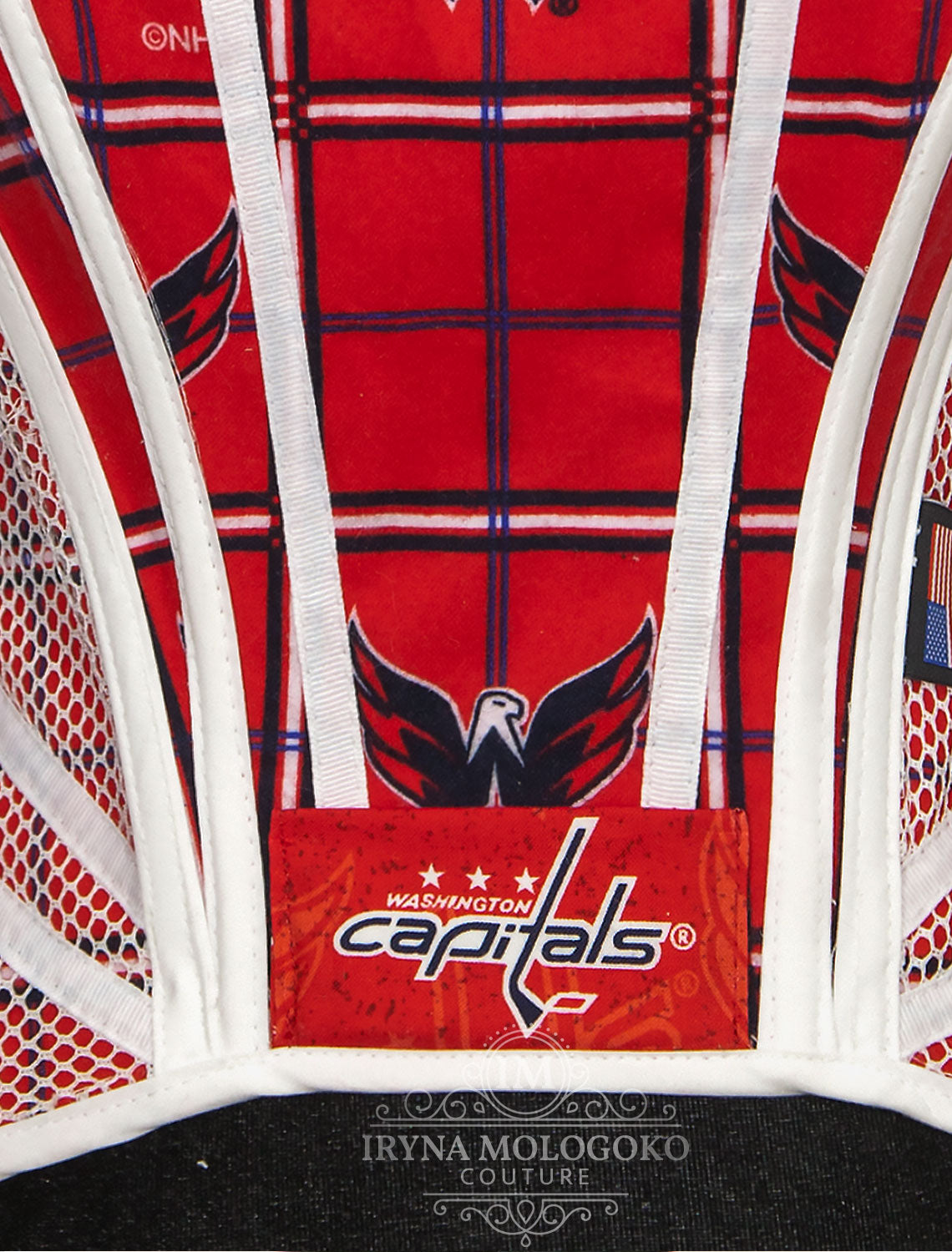 Washington Capitals Hockey Team Corset Bustier Top - Mologoko Couture