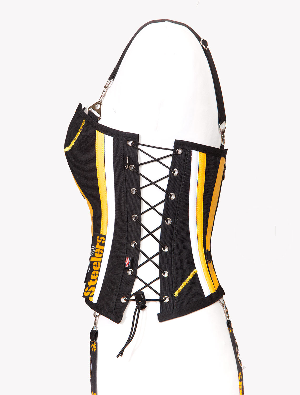 Pittsburgh Steelers Football Team Corset Bustier Top