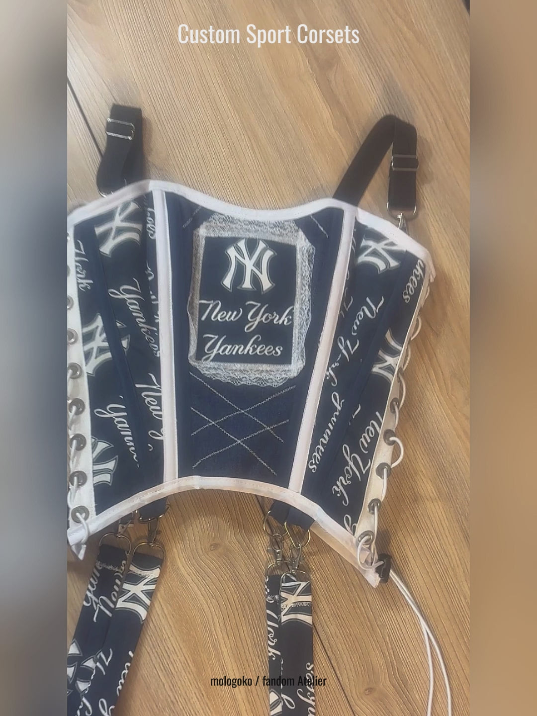 New York Yankees Baseball Team Corset Top