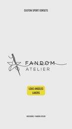 Los Angeles Lakers Basketball Team Corset Bustier Top