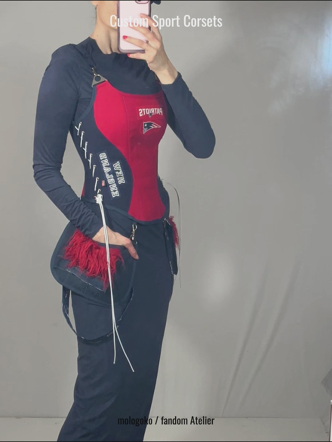 New England Patriots Football Team Corset Top