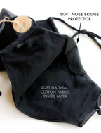 Organic Cotton Lightweight (2XL -3XL) EXTRA LARGE BEARD FACE MASK – FILTER + LANYARD