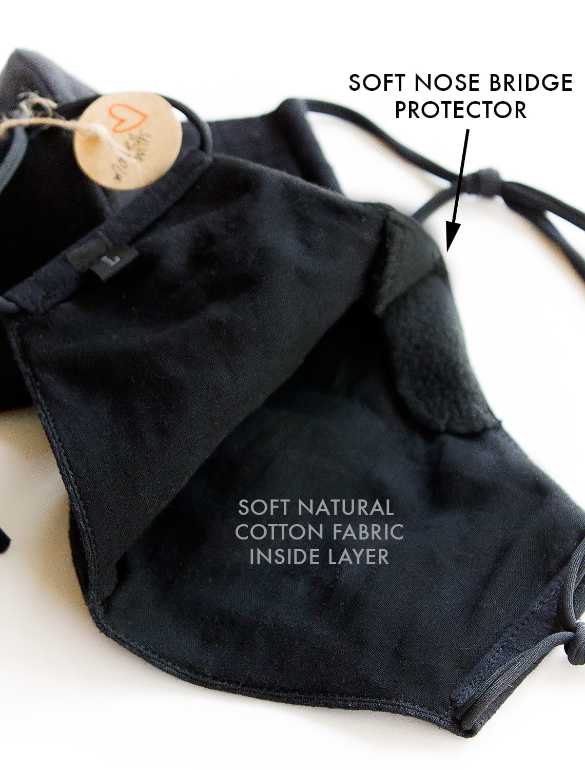 Organic Cotton Lightweight (2XL -3XL) EXTRA LARGE BEARD FACE MASK – FILTER + LANYARD