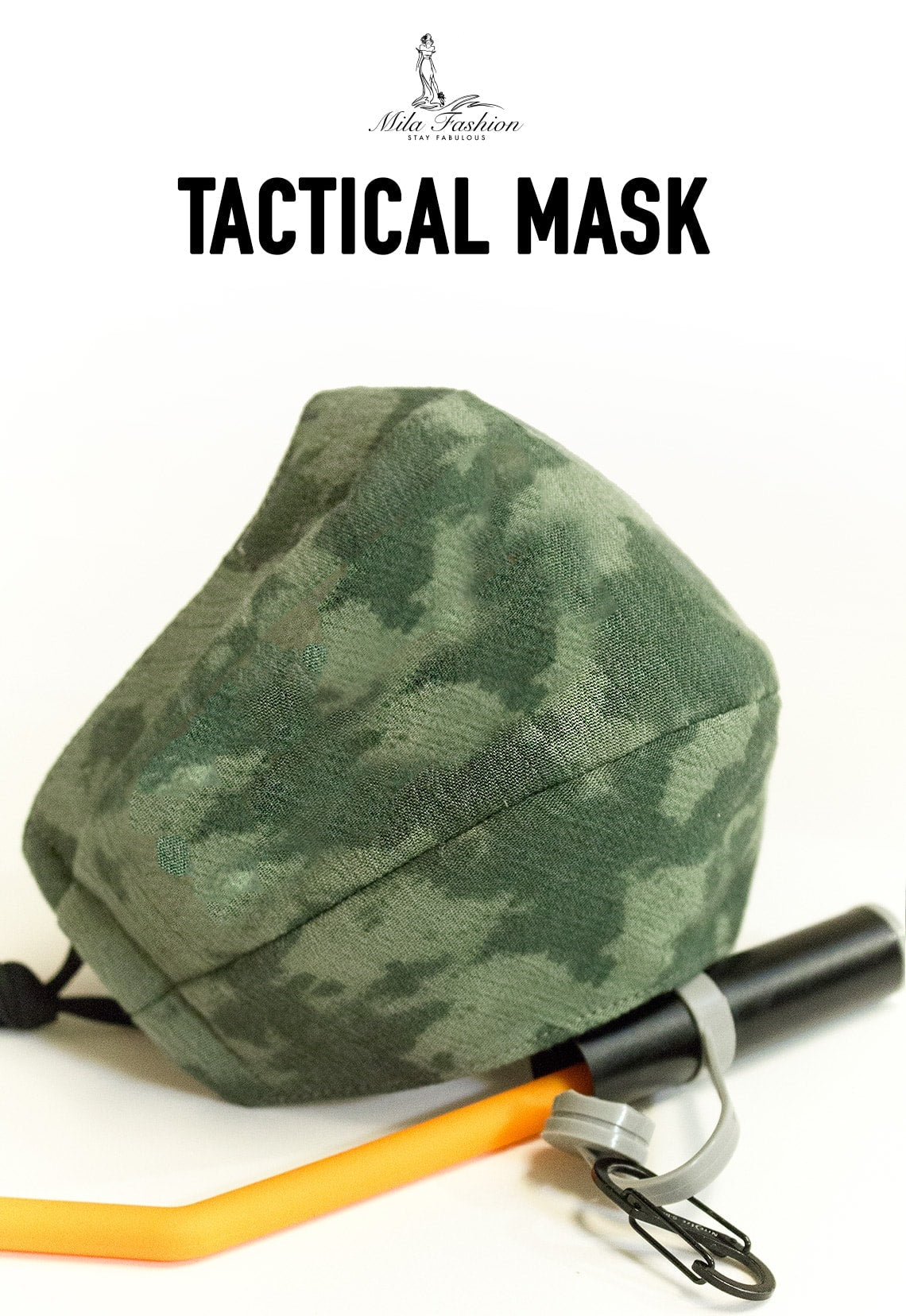 Camouflage 100% Organic Cotton Reusable Full Coverage Facemask For Men XL- XXL – 3XL