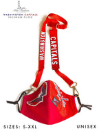 NHL WASHINGTON CAPITALS TEAM: EXTRA LARGE Facemask Filter + Lanyard