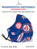 WASHINGTON NATIONALS TEAM: EXTRA LARGE Facemask Filter + Lanyard
